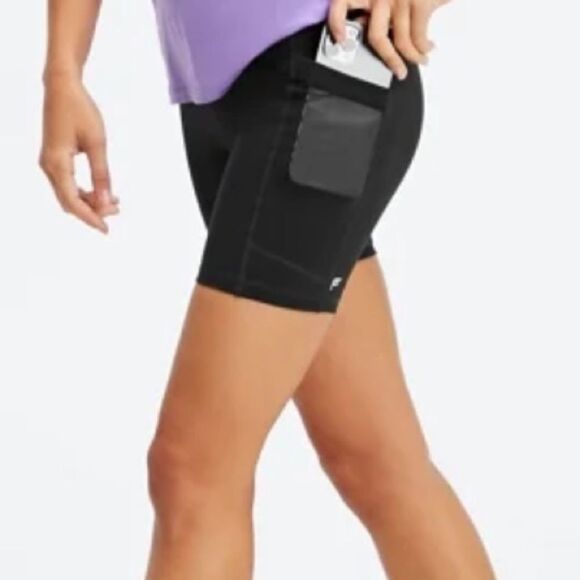 Fabletics On-The-Go PowerHold® High-Waisted 6'' Short dark pine Nwt size XS - Picture 2 of 5